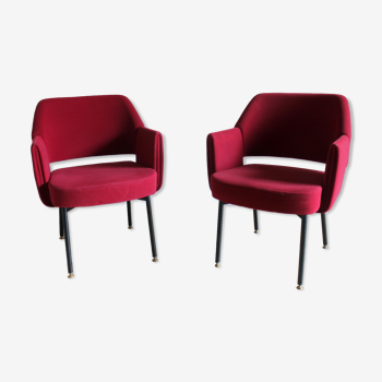 Pair of armchairs designed by Marc and Pierre Simon, Airborne edition