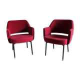 Pair of armchairs designed by Marc and Pierre Simon, Airborne edition