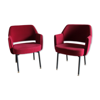Paire de fauteuils design Marc et Pierre Simon, édition Airborne