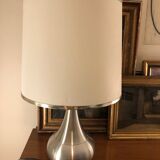 Brushed aluminum lamp 1970
