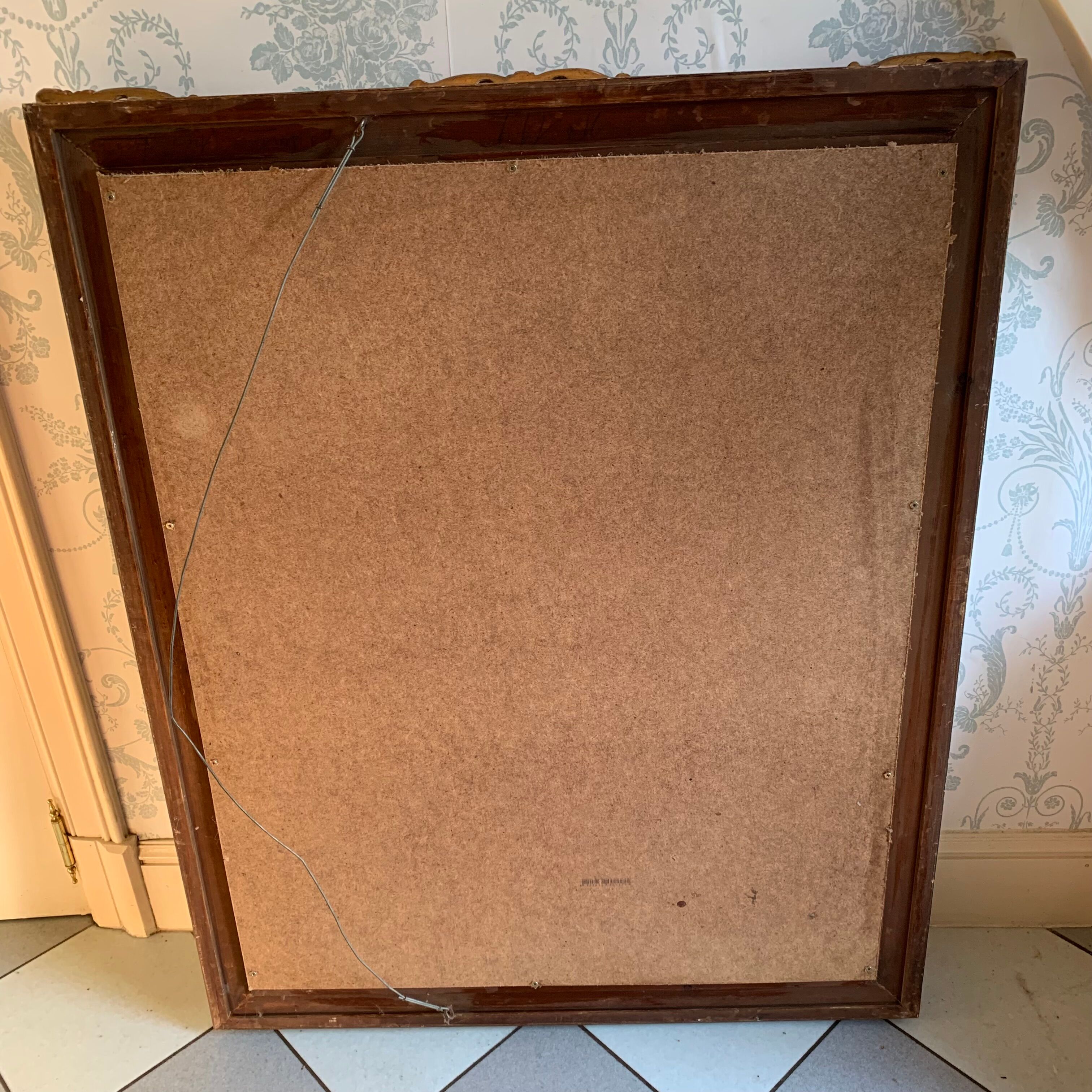 Trumeau gilded wood 116x94