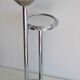 Cendrier sur pied style art deco en aluminium