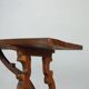 Old refectory table in stained walnut oak, Italy, 20th century
