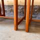 Set of six brutalist dining chairs in pine