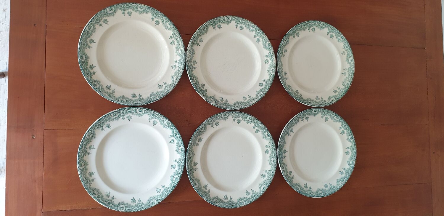 Six longwy chatenet model plates