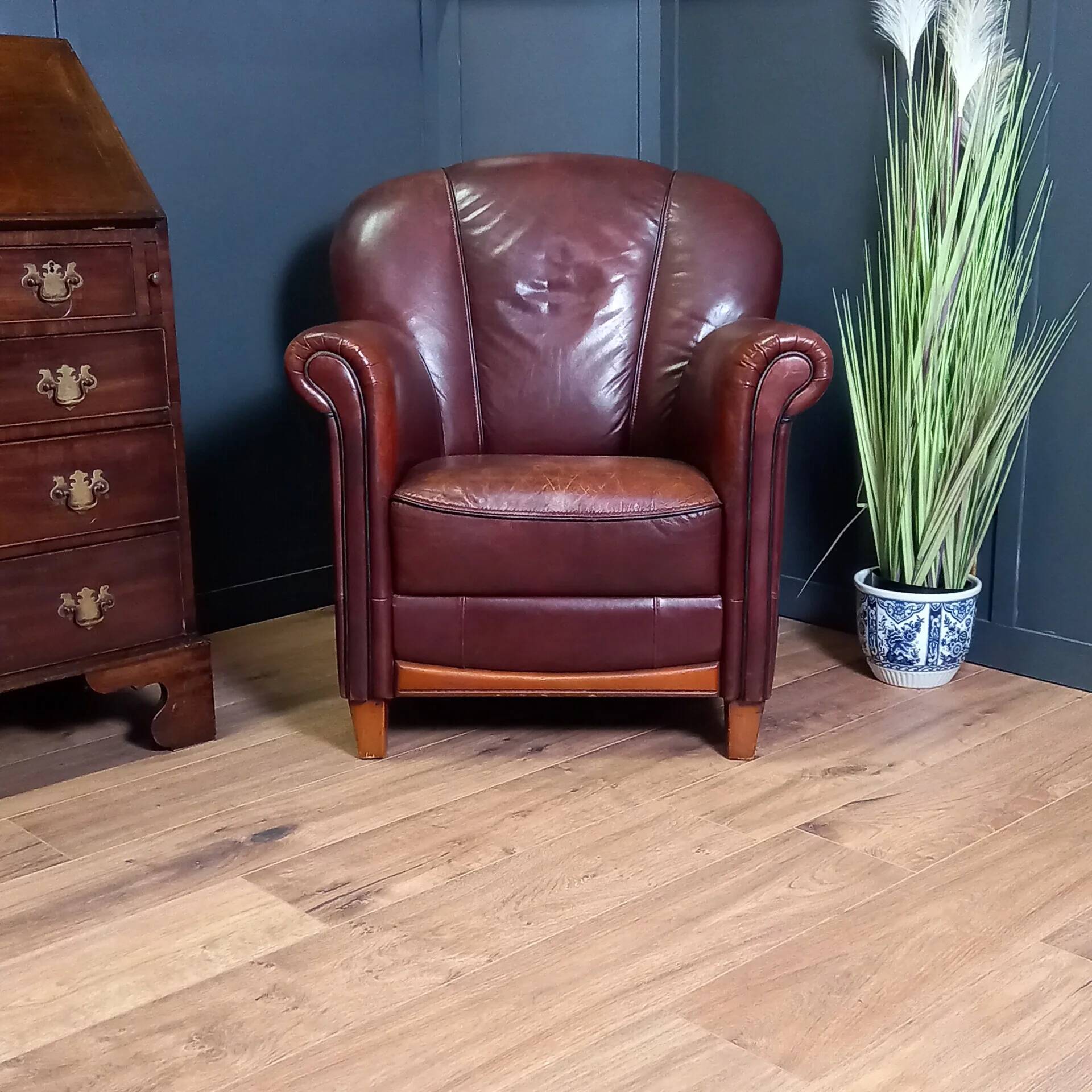 Fauteuil en cuir de mouton