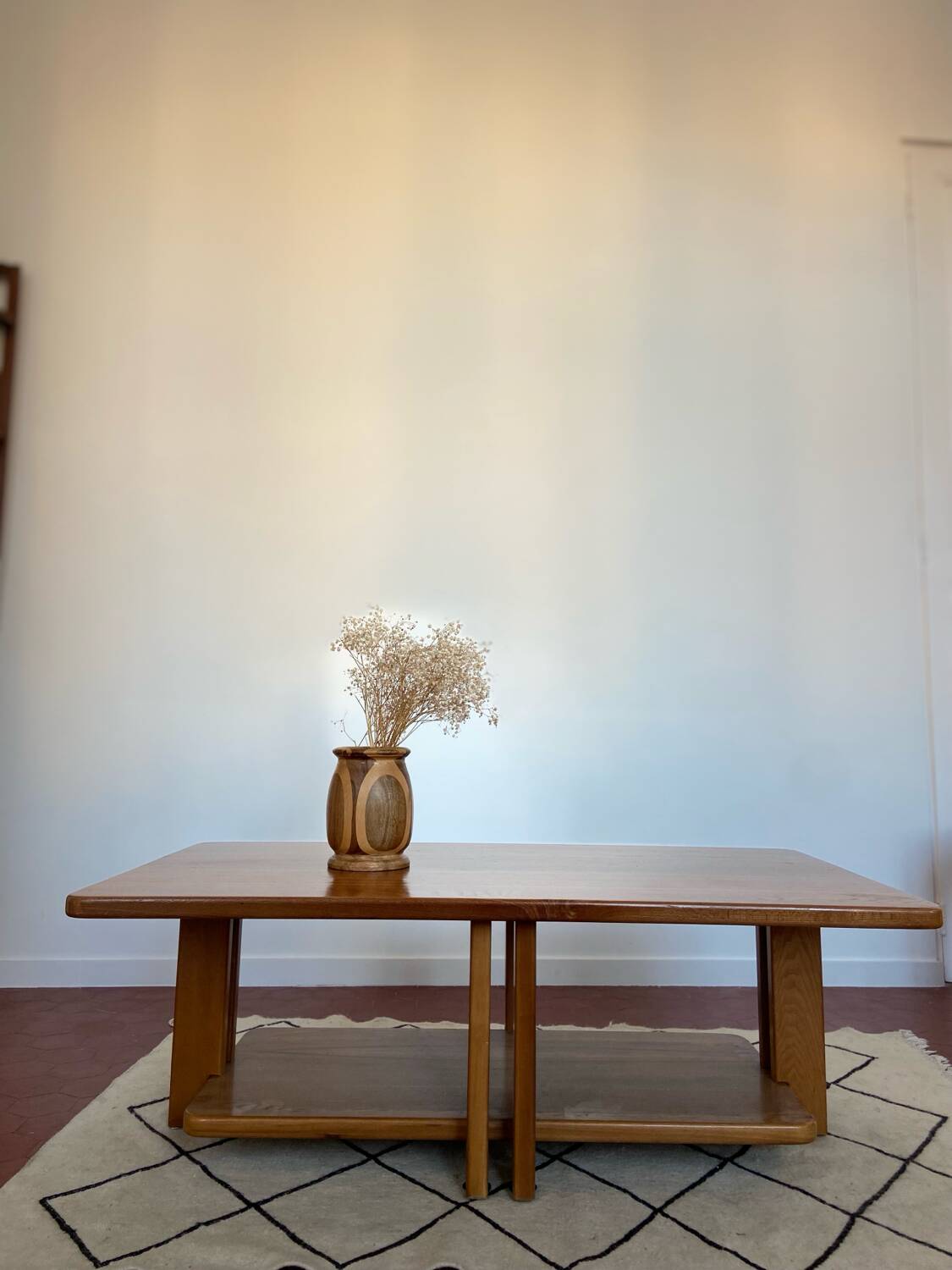 Vintage solid elm table