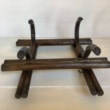 Bamboo, wicker and rattan coat rack