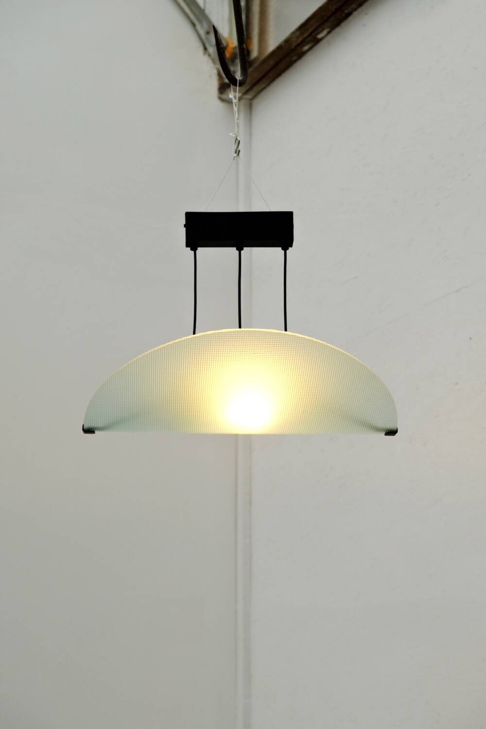 Philips "Tortuga" chandelier in metal and glass, 1980