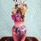 Vase faïence irisé