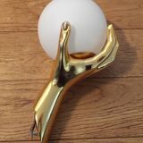 Arlus Main wall light in gilded bronze