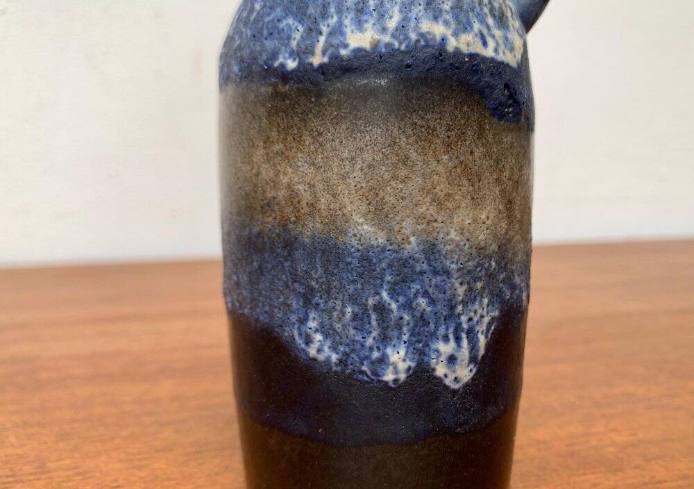 Carafe vase in German pottery WGP Fat Lava mid-century style by Ruscha, 1960s.
