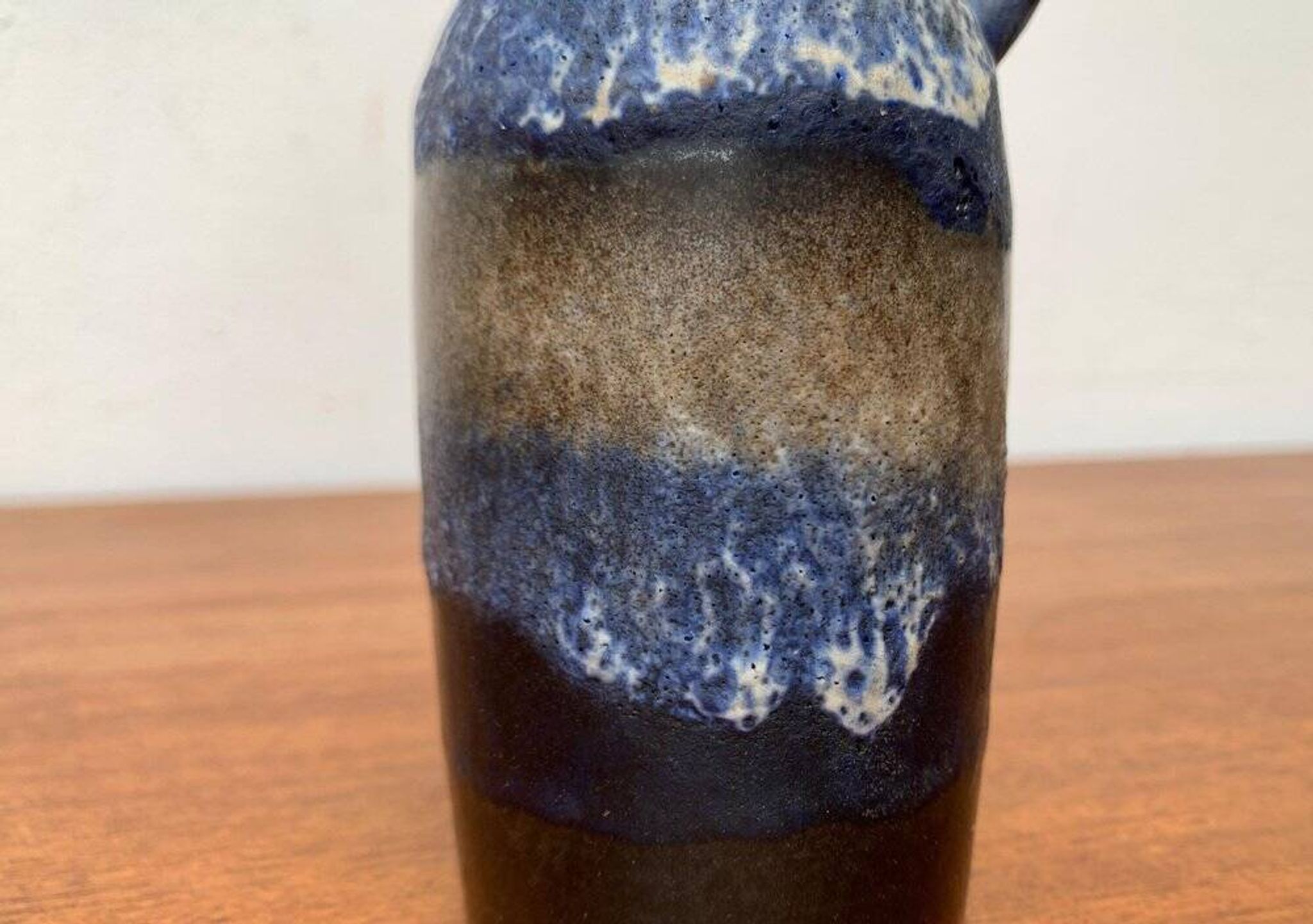 Carafe vase in German pottery WGP Fat Lava mid-century style by Ruscha, 1960s.