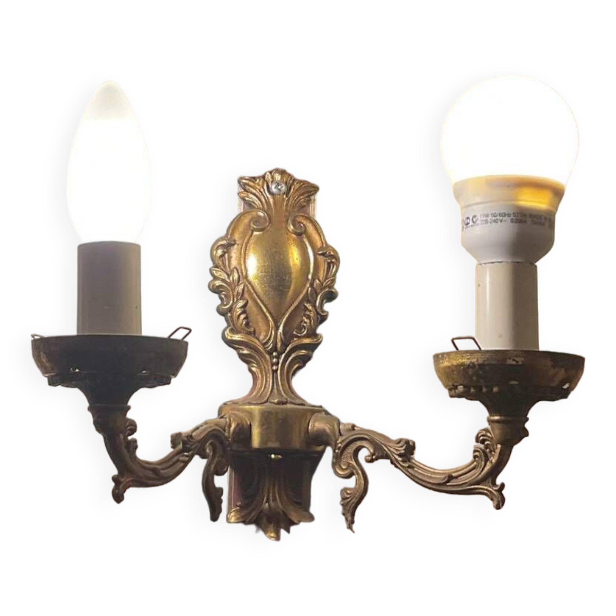 Vintage golden wall light