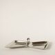 Small stainless steel dish with two compartments, Design, 1970