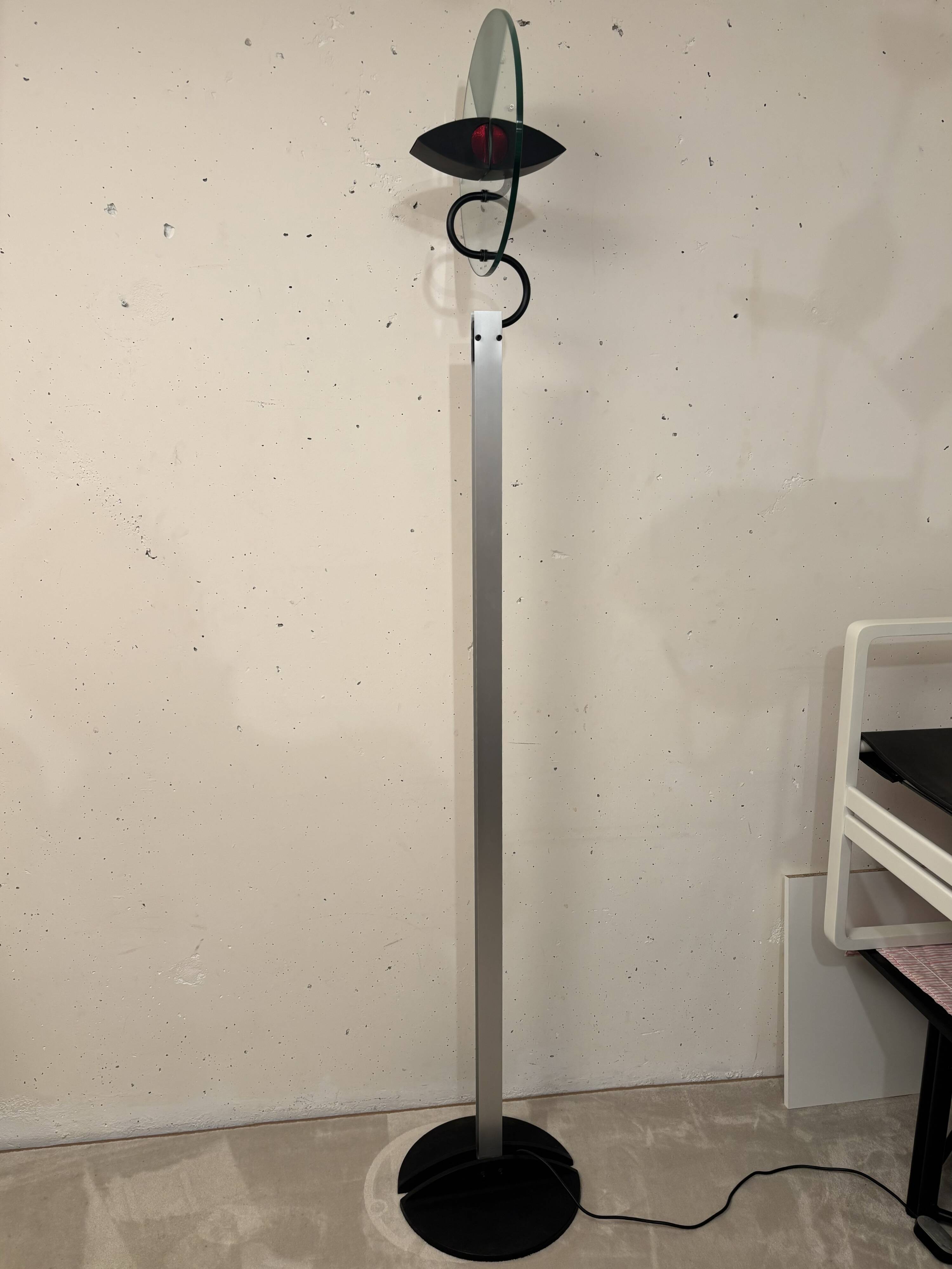 Olimpia floor lamp, Carlo Forcolini, artemide 1980
