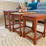 Wooden nesting table