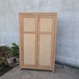 Parisian wardrobe in natural wood