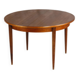 Vintage Scandinavian round teak table, 1960