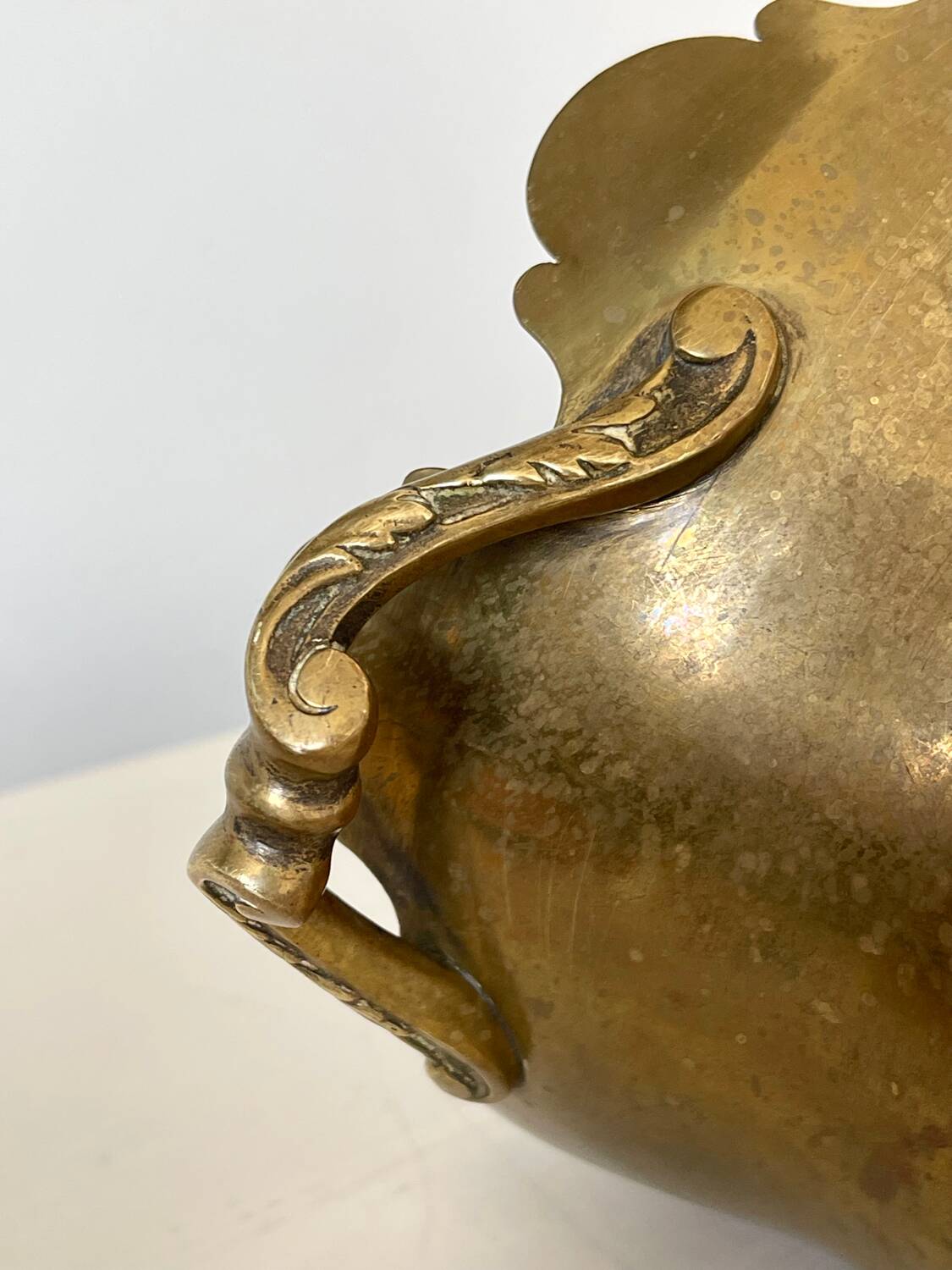 Napoleon III brass cache pot.