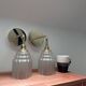 Duo of Art Deco tulip wall lights