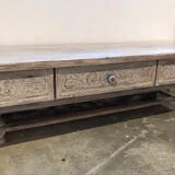 Banc ou console basse 5 tiroirs 272cm