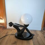 Vintage opaline lamp in art deco style