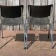 Black'n Chrome Galvanitas chairs – Black Pagholz – Chromed frame – Vintage design (50 in stock)