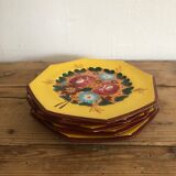 5 assiettes Longwy et un plat