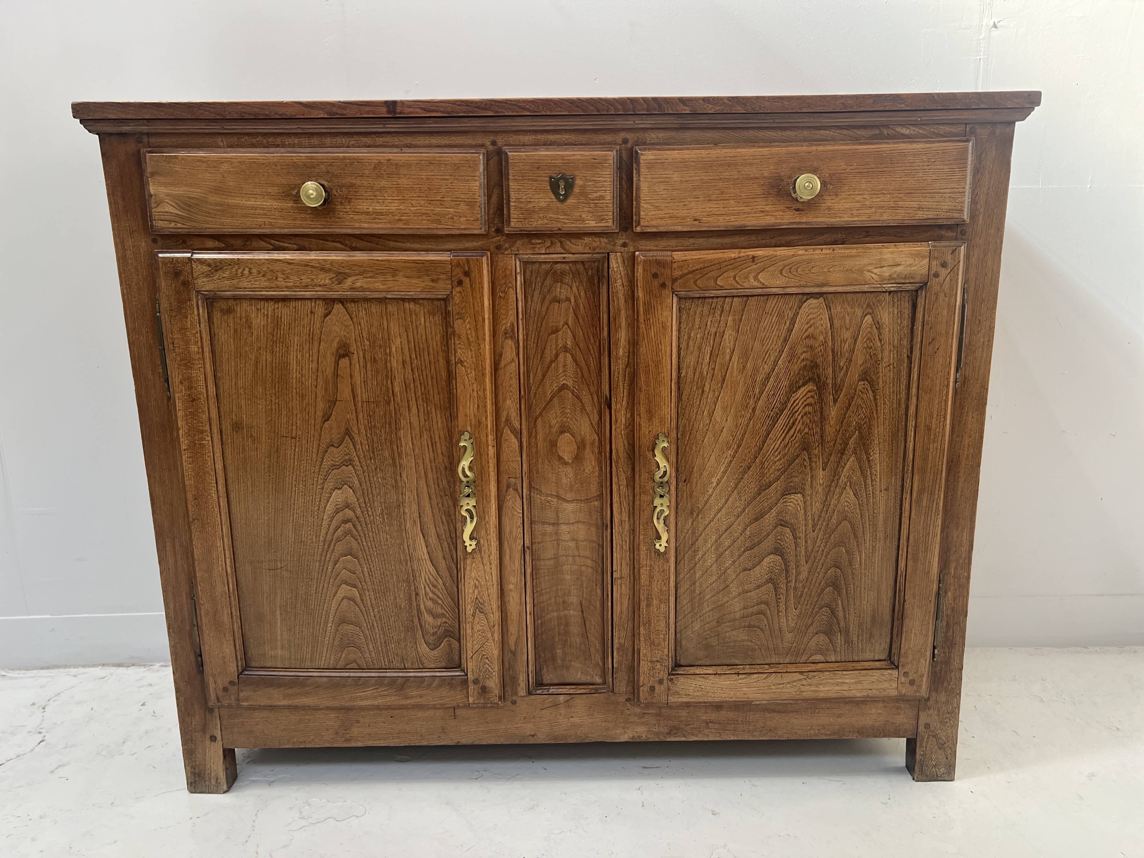 19th-century solid ash Parisian buffet