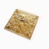 Large vintage murano glass flush mount light by Neuhauss