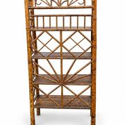 Étagère ancienne en bambou à 4 niveaux – Style japonisant