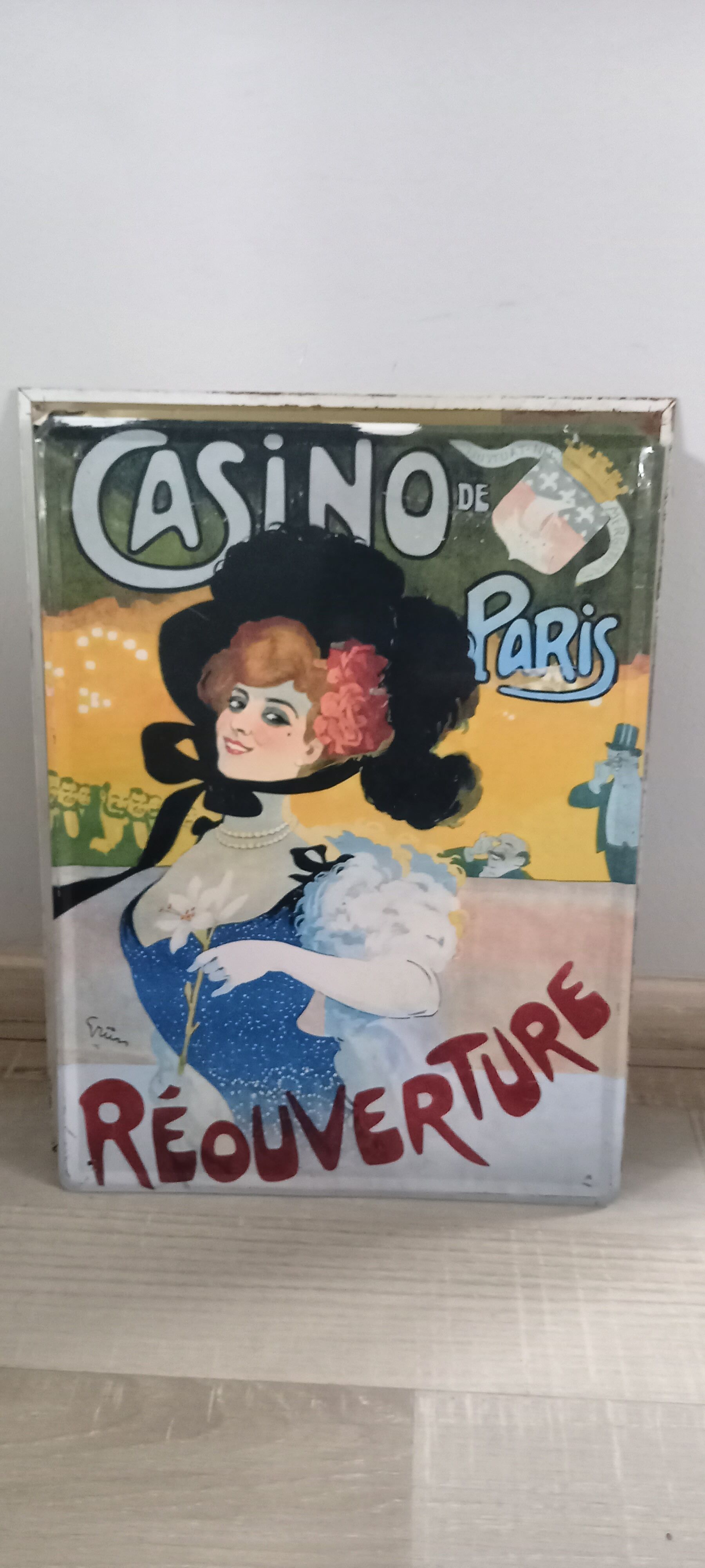Advertising plate