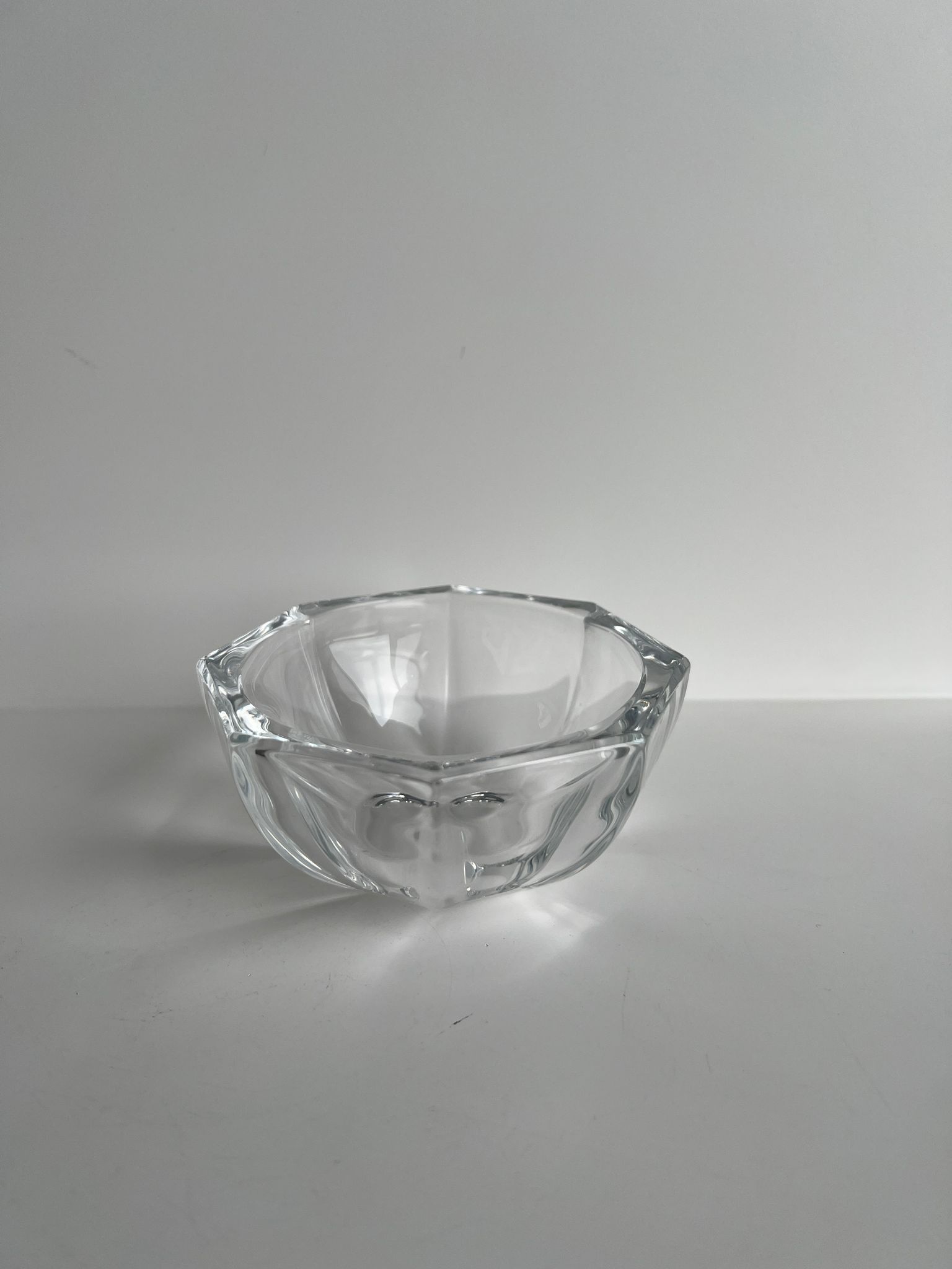 Octagonal glass cup D: 11,5cm