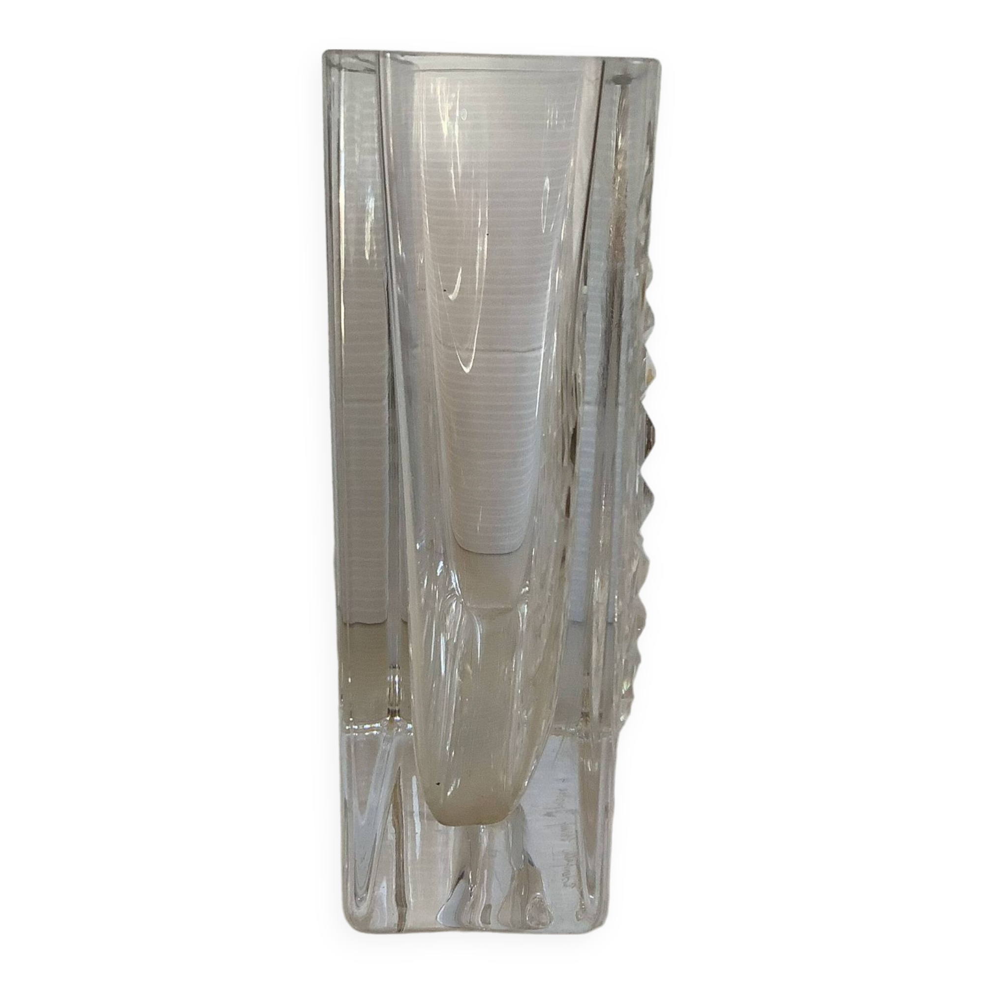 Diamond point crystal vase Germany