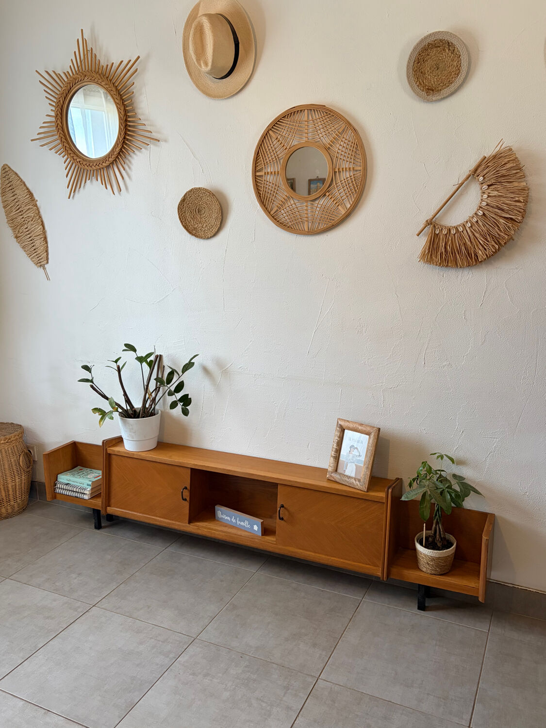 Vintage teak enfilade (shallow)