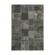 Handmade turkish overdyed 170 cm x 245 cm grey patchwork carpet