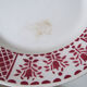 8 flat plates Moulin des Loups model red stone