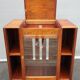 Meuble musique teck art déco pour vinyles