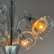 Venetian lustre in grey-blue Murano glass, circa 1930.