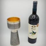 Brutalist metal chalice cup, Spain, 1960s