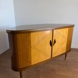 Meuble bar vintage à plateau tournant – l’esprit cocktail des années 50