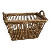 Panière à linge, osier tressé