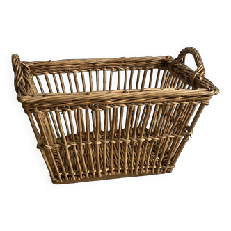 Laundry basket, woven wicker