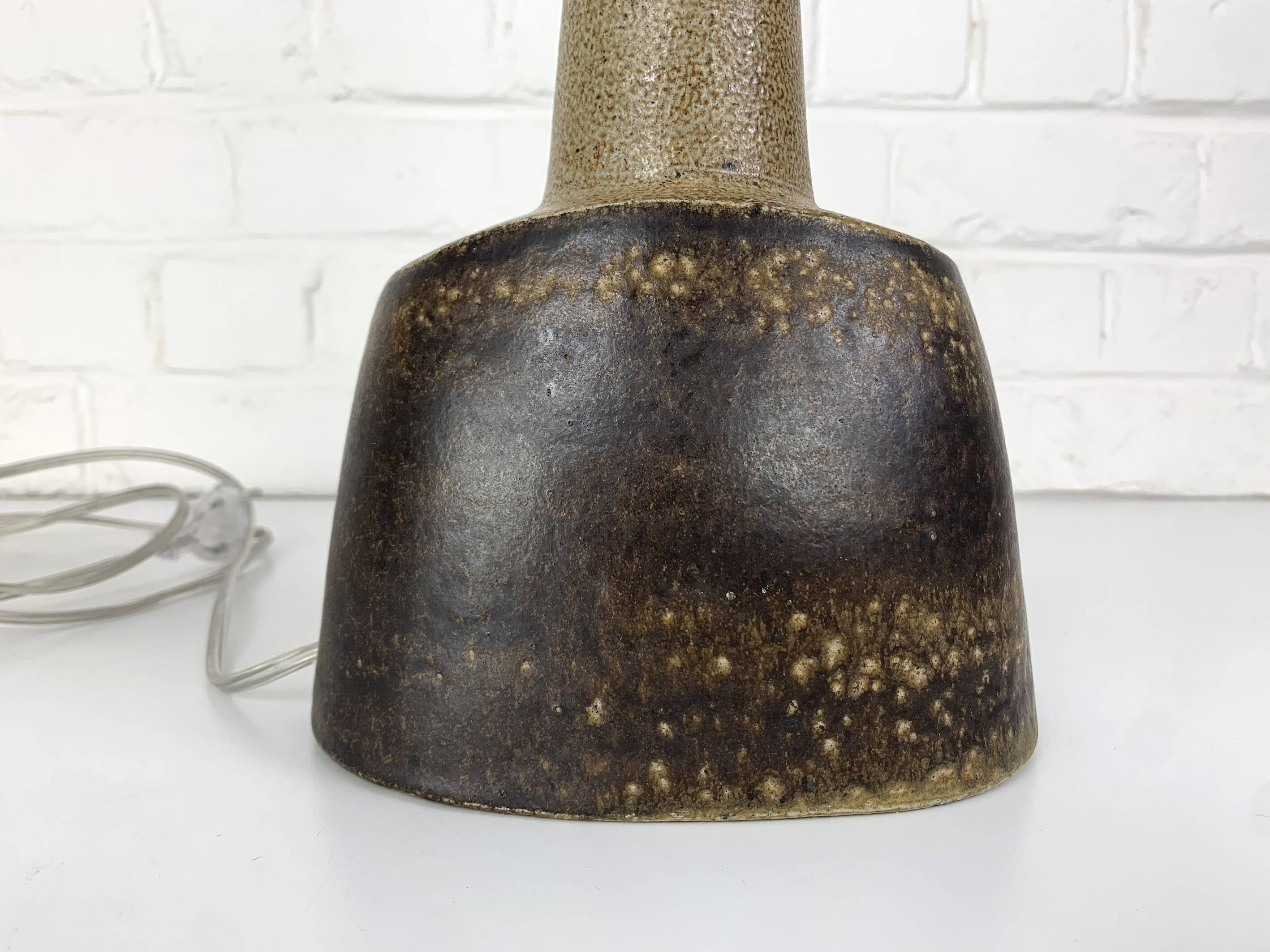 Oval ceramic table lamp, Nils Kähler for HAK, Denmark, 1970
