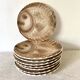 Vintage fish barbotine plates from Sarreguemines