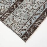 3x9 Rug For Kitchen Gray Vintage Runner Rug, 82x266Cm SK 3397