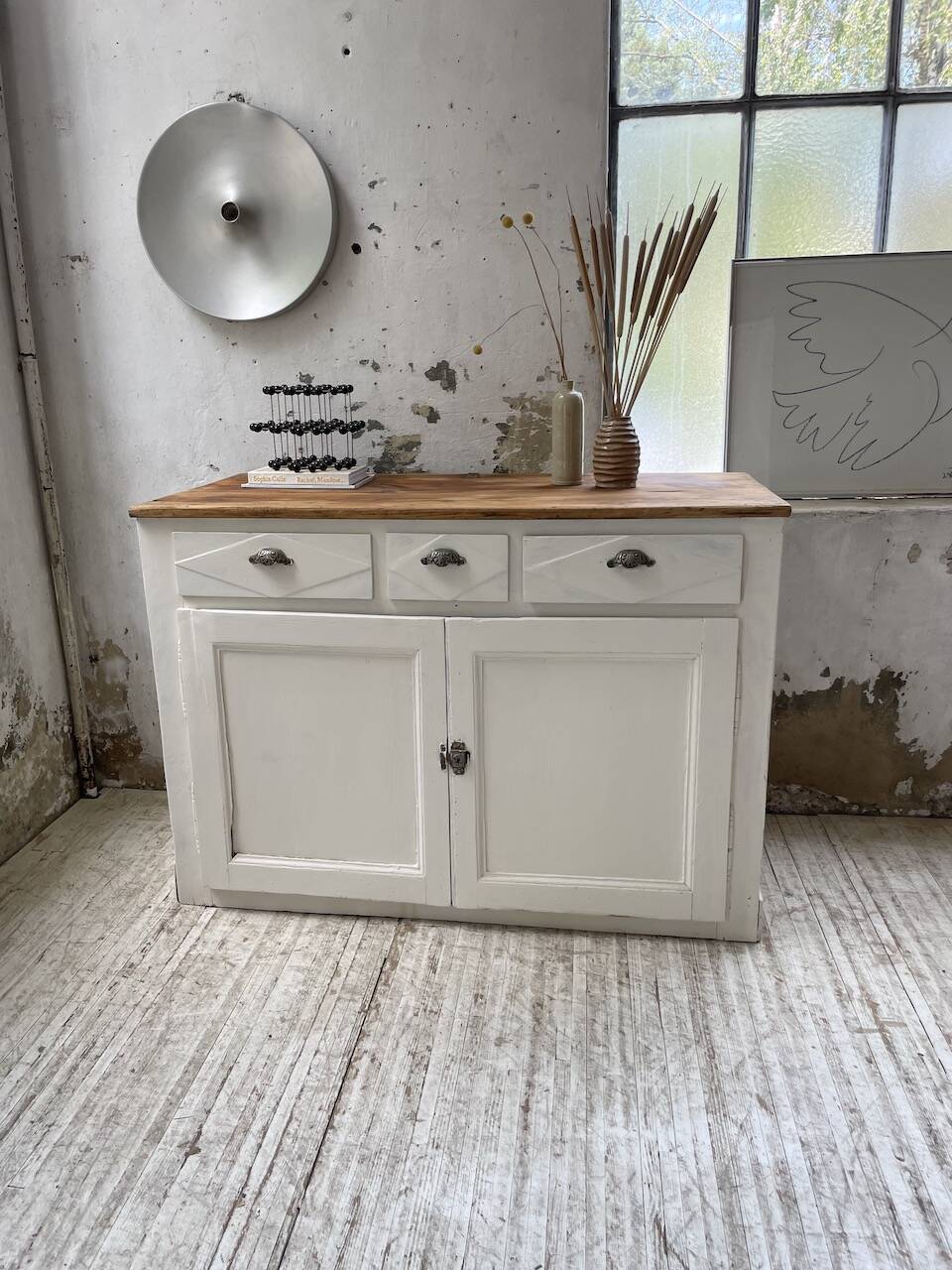 White patina sideboard craft furniture