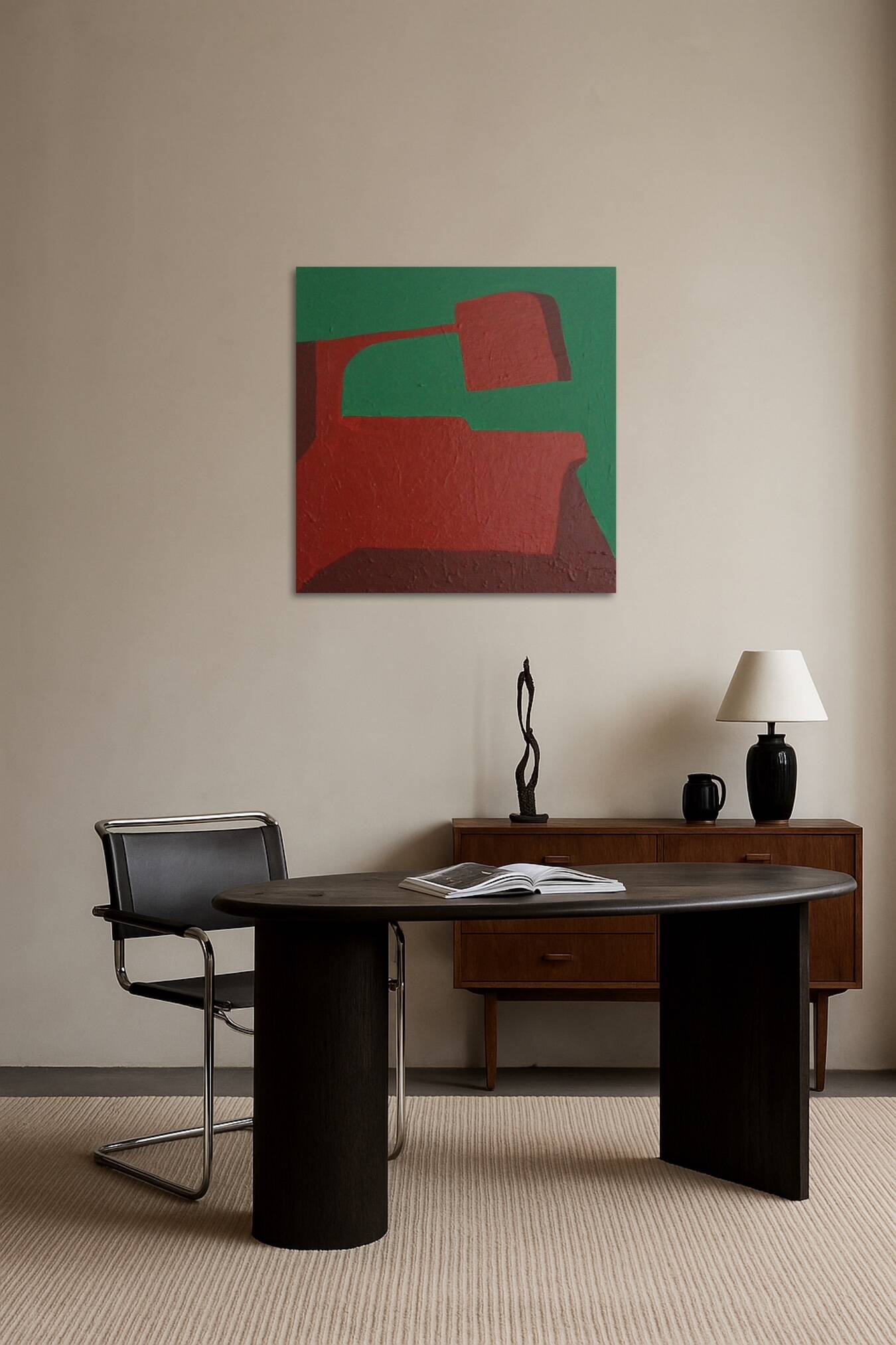 Abstract minimalist "green balance"