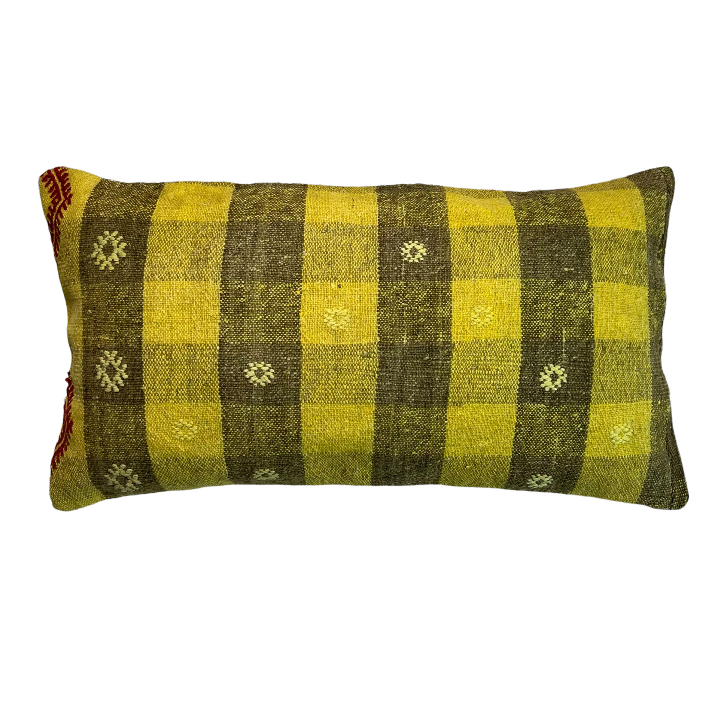 Vintage turkish kilim cushion cover , 30 x 60 cm